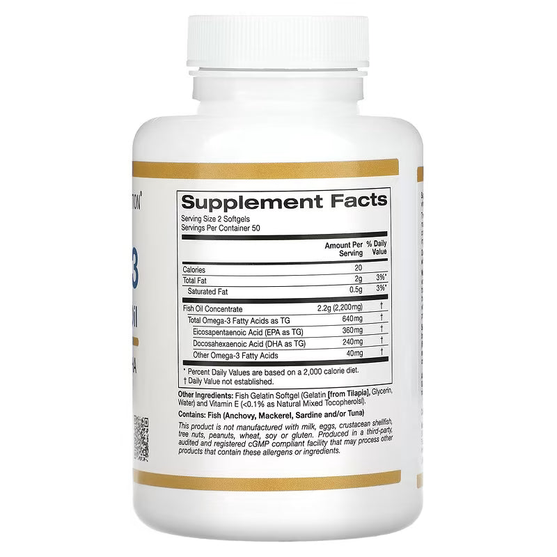 CALIFORNIA GOLD Omega-3 Premium Fish Oil