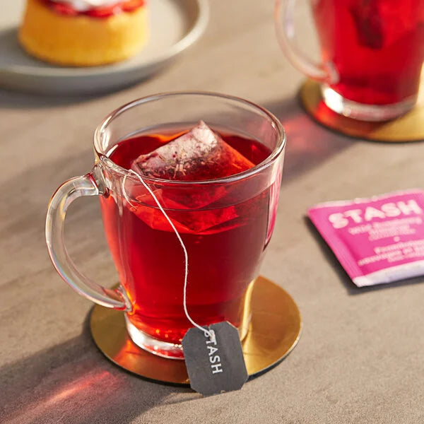 STASH HERBAL TEA Wild Raspberry Hibiscus, 20 Tea Bags