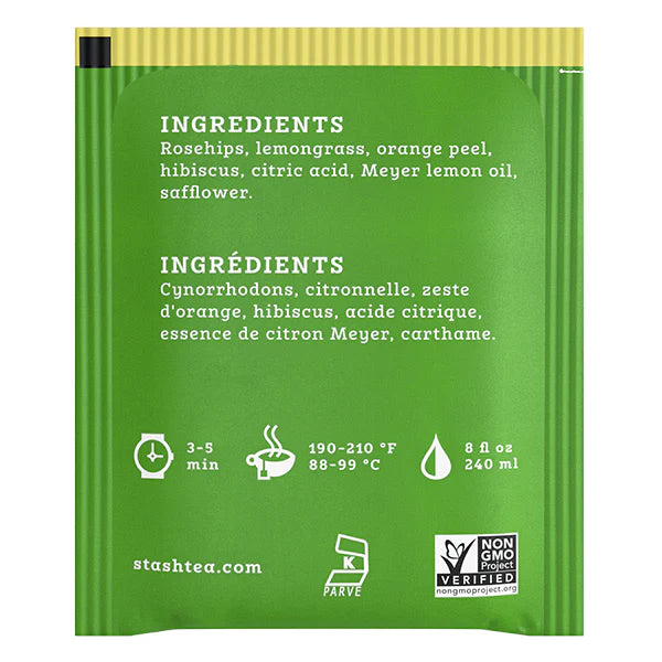 STASH HERBAL TEA Meyer Lemon, 20 Tea Bags