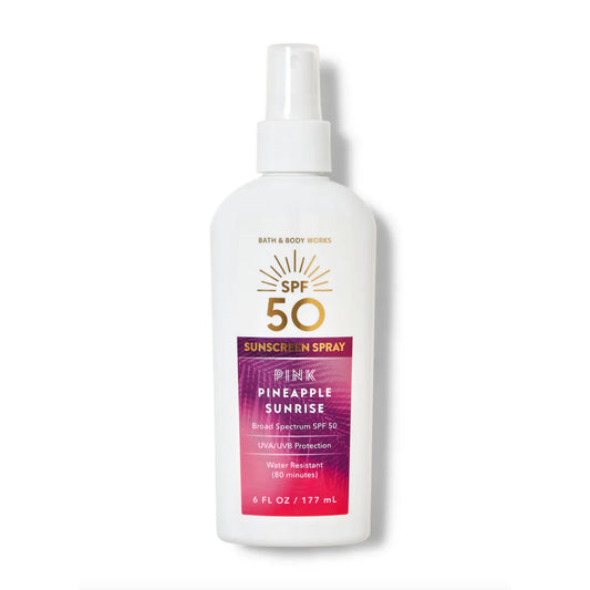 BATH & BODY WORKS Pink Pineapple Sunrise Body Sunscreen Spray SPF50 177 mL