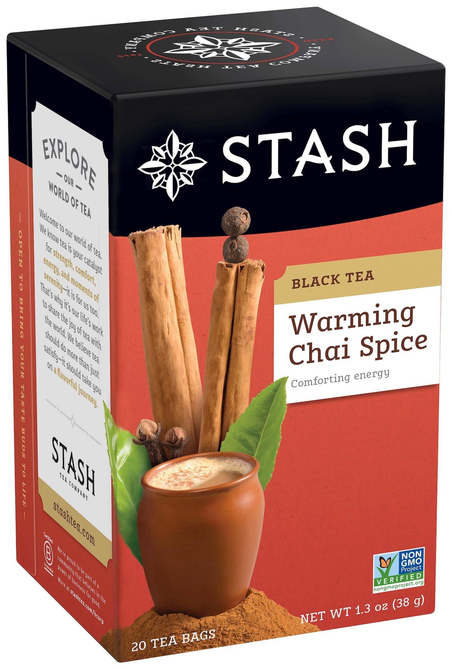 STASH BLACK TEA Warming Chai Spice, 20 Tea Bags